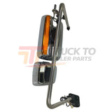 3757547C92 Oem International Mirror Rear View Rmt Htd Cb Ratio Chrome LtdRh - Truck To Trailer
