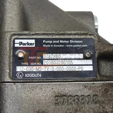 3787880 Parker Bent Axis Fixed Series F12-030-MS-TV-S-000-0000-P0 F12-030 - Truck To Trailer