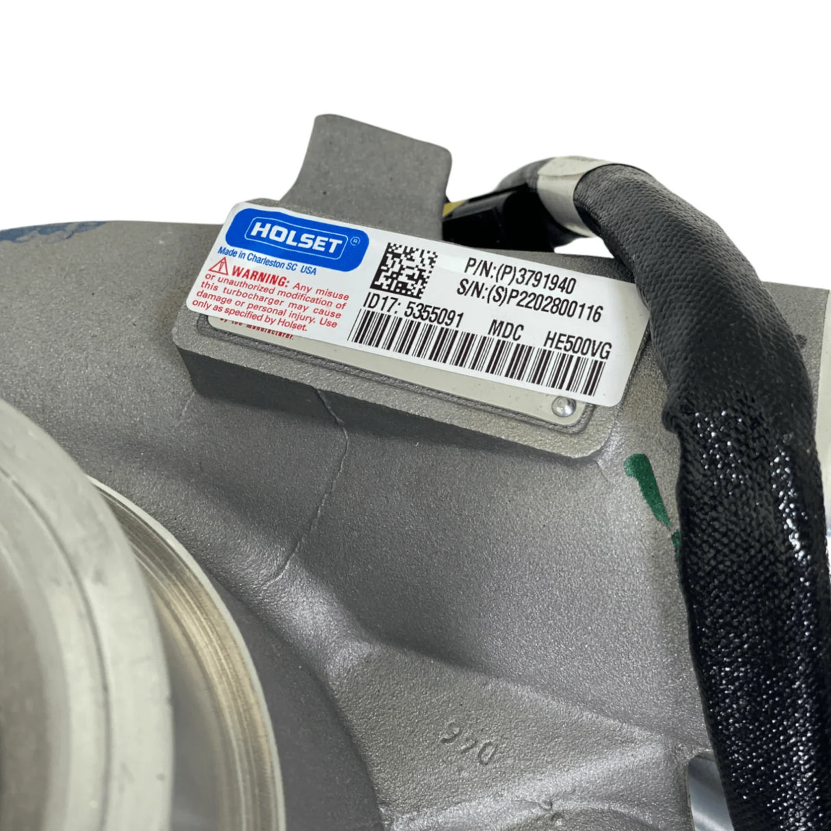 3791940 Genuine Paccar Turbocharger He500Vg With Vgt Actuator For Mx13 - Truck To Trailer