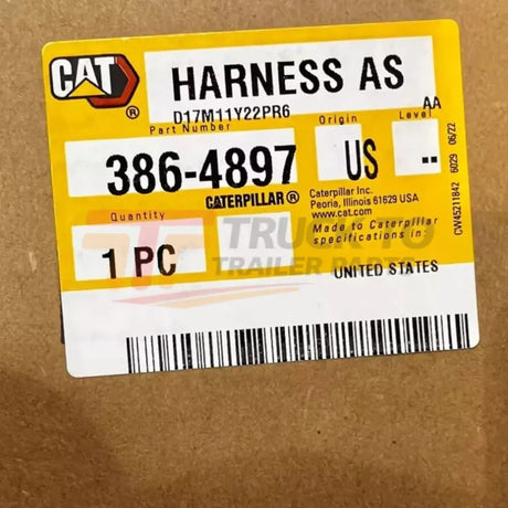 386-4897 Caterpillar Harness As - Truck To Trailer