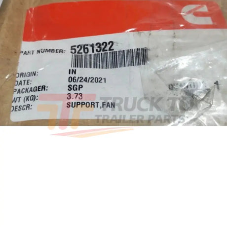 3908805 Genuine Cummins Fan Support - Truck To Trailer