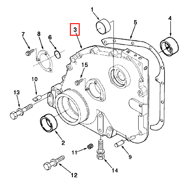 3076146 Cummins Gear Cover