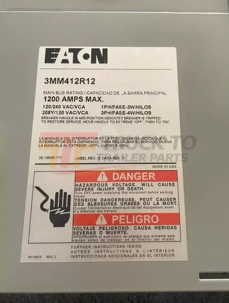 3MM412R12 Genuine Eaton Residential Meter Stack Module - Truck To Trailer