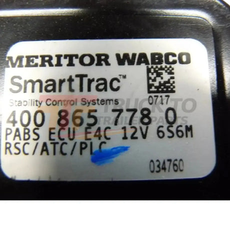 400 865 778 0 Wabco ABS Electronic Control Unit - Truck To Trailer