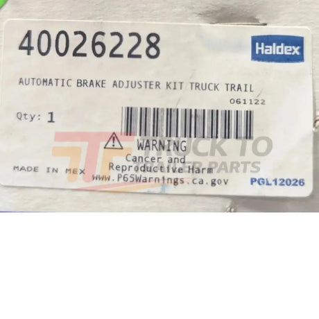 40026228 Genuine Haldex Automatic Brake Adjuster Kit - Truck To Trailer