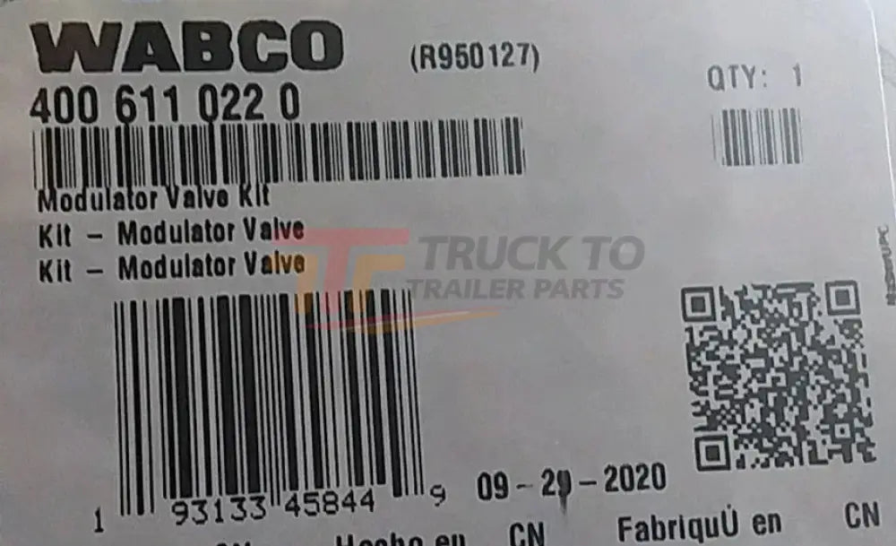 4006110220 Genuine Wabco Modulator Valve Kit - Truck To Trailer