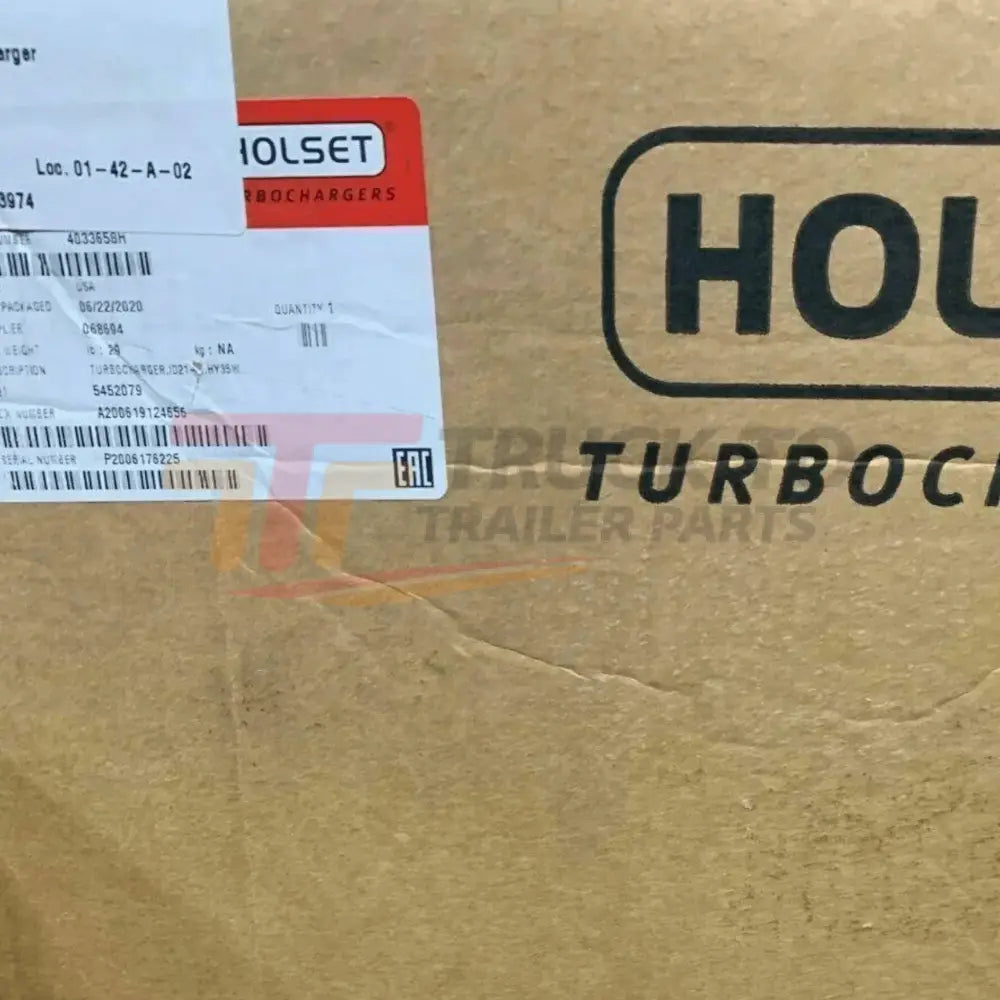 5452079 Oem Cummins Turbocharger Hy35W - Truck To Trailer