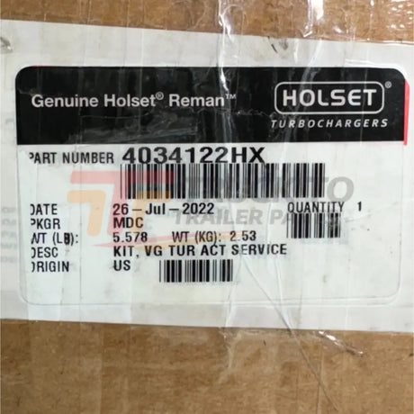 4034122Rx Genuine Cummins Turbo Actuator Vgt For Cummins Isc Isl - Truck To Trailer