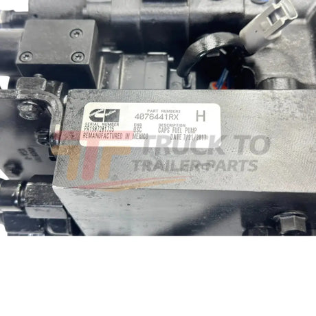 4076441RX Genuine Cummins Fuel Injection Pump - Truck To Trailer