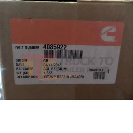 4085922 Cummins Water Pump - Truck To Trailer