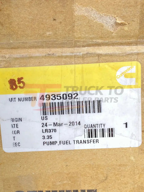 4088507 Genuine Cummins 12V Fuel Transfer Pump - CumminsM500