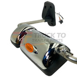 4091262C91 Genuine International Left Side Mirror Assembly Chrome - Truck To Trailer