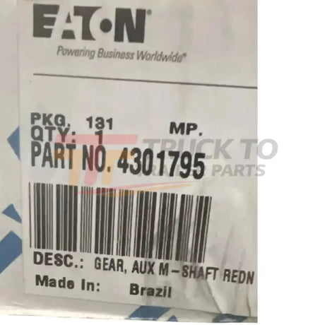4301795 Genuine Eaton Mainshaft Gear - Truck To Trailer