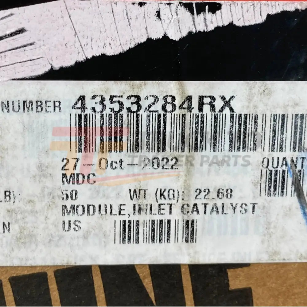 4353284RX Genuine Cummins Inlet Catalyst Module - Truck To Trailer