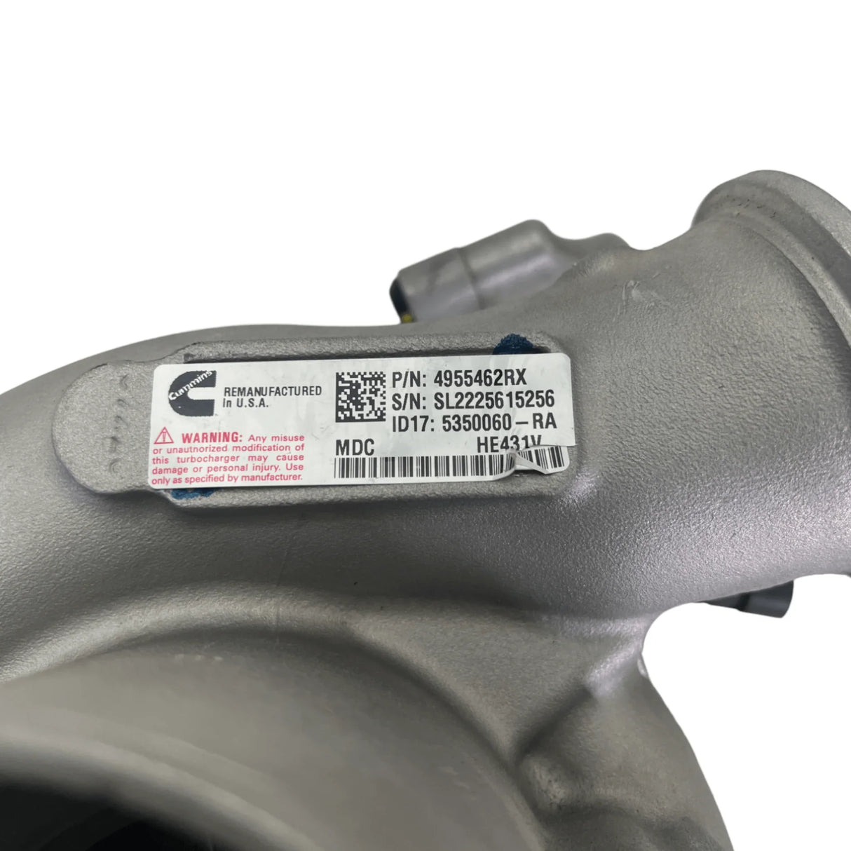 4955462Rx Genuine Cummins Turbocharger He431V For Ism M11 - Truck To Trailer