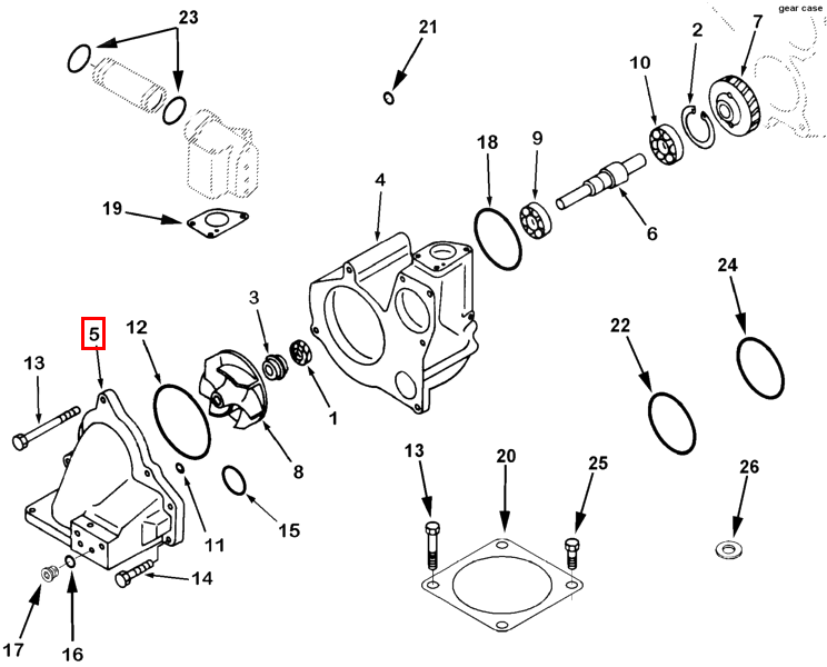 3094897 Cummins Water Pump Cover