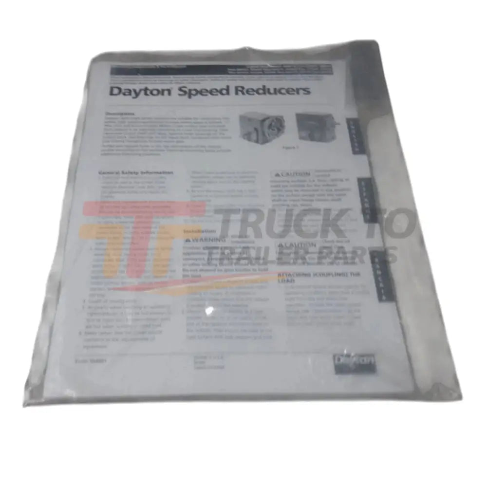 4Z015 Dayton C-Face Speed Reducer - Truck To Trailer