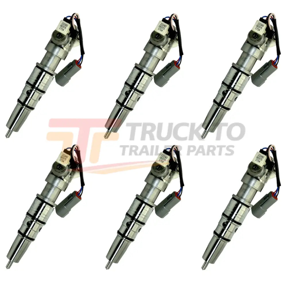 5010715R91 Oem International Set Of Six 6 Injectors For Navistar-International Dt466 - Truck To Trailer