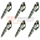 5010715R91 Oem International Set Of Six 6 Injectors For Navistar-International Dt466 - Truck To Trailer
