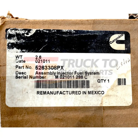 5263308Px Genuine Cummins Injector For Cummins Isb - Truck To Trailer