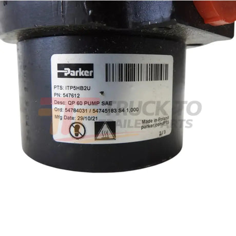 547612 Parker QP Pump - Truck To Trailer