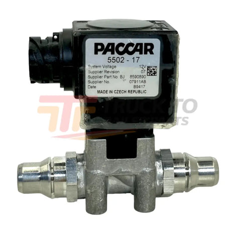 5502-17 Genuine Paccar Def Coolant Solenoid 2 Way For Peterbilt - Truck To Trailer