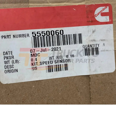 5550060 Genuine Cummins Speed Sensor Kit - Truck To Trailer