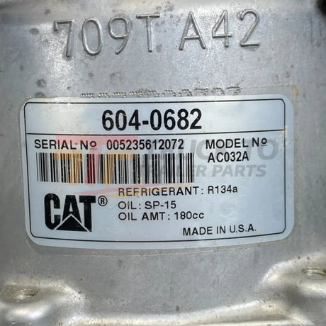 604-0682 Genuine Caterpillar A/C Compressor - Truck To Trailer