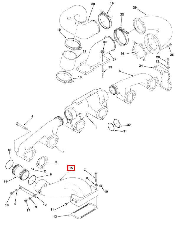 3011874 Genuine Cummins Air Crossover Connection