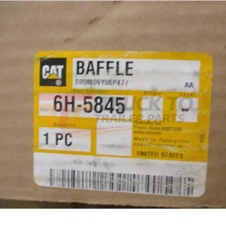 6H-5845 Caterpillar Baffle - Truck To Trailer