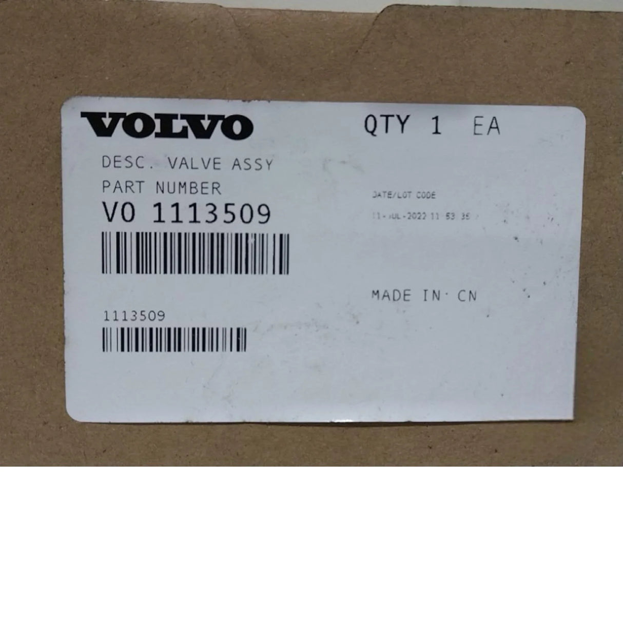 1113509 Genuine Mack Valve Assy - Truck To Trailer