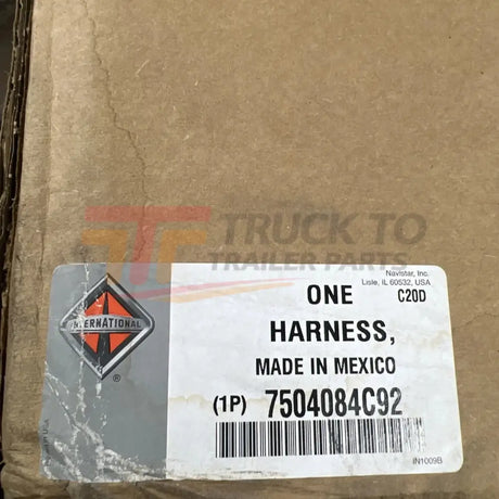 7504084C92 Genuine International Electeical Body Wiring Harness - Truck To Trailer