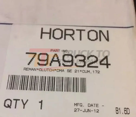 79A9324 Genuine Horton Fan Clutch - Truck To Trailer