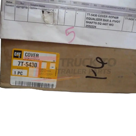 7T-5430 CAT Track Roller Frame Cover - Truck To Trailer