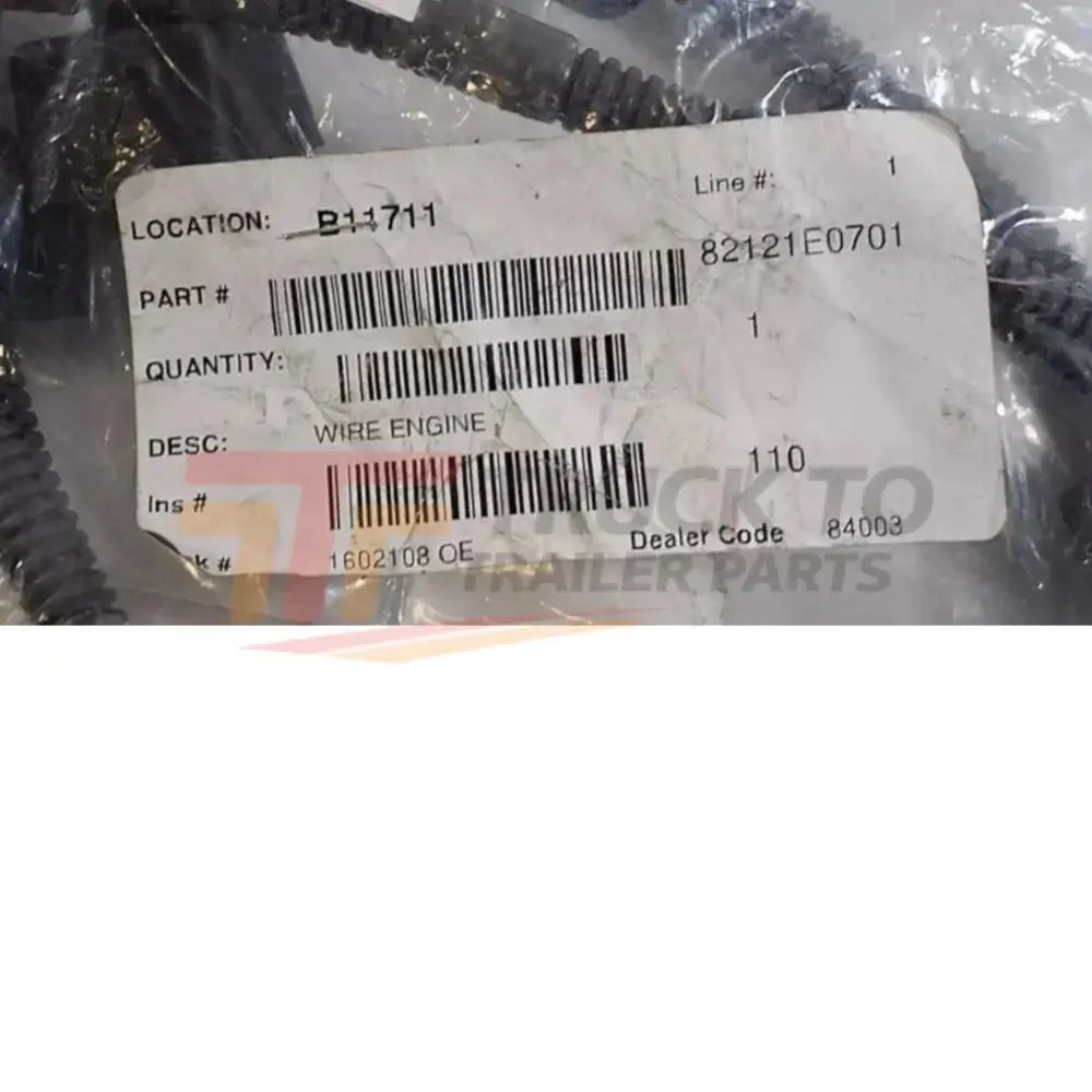 82121-E0701 Genuine Hino Engine Wire - Truck To Trailer