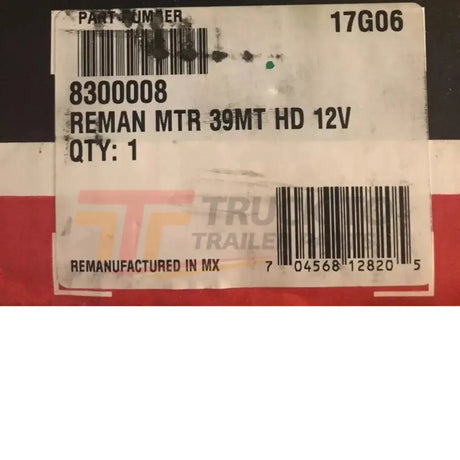 8300008 International Starter 39MT HD 12V 12T - Truck To Trailer