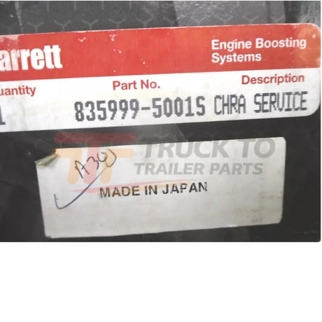 835999-5001S Garrett Turbocharger Chra GT2971R Ball Bearing GT29 Turbo - Truck To Trailer