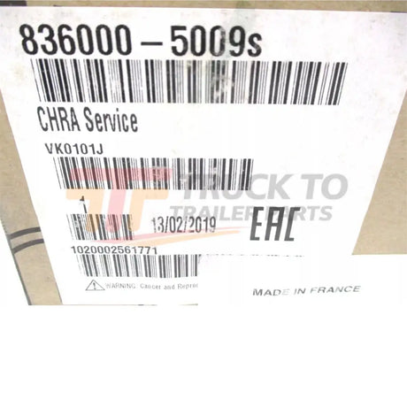 836000-5009S Garrett Turbocharger Cartridge CHRA - Truck To Trailer