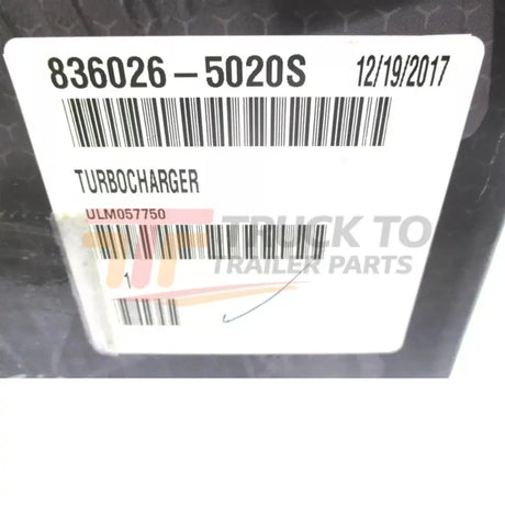 836026-5020S Garrett Turbocharger GT2871R 0.86 A/R GT Series - Truck To Trailer