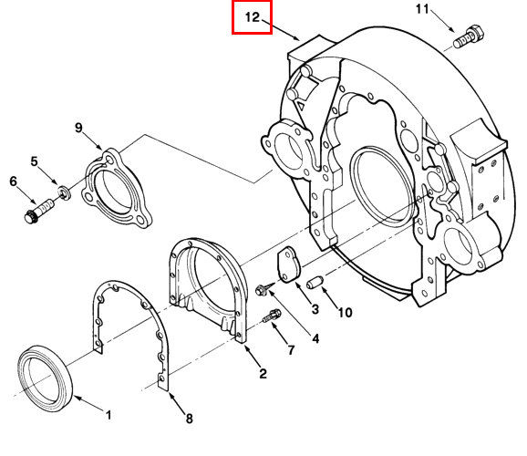 3062874 Cummins Flywheel Housing