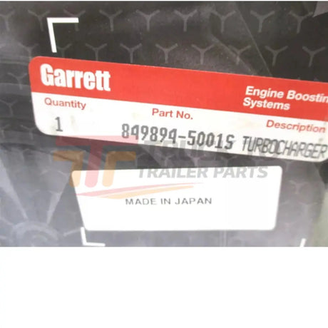849894-5001S Garrett Turbochargers Gen 2 Super Core - Truck To Trailer