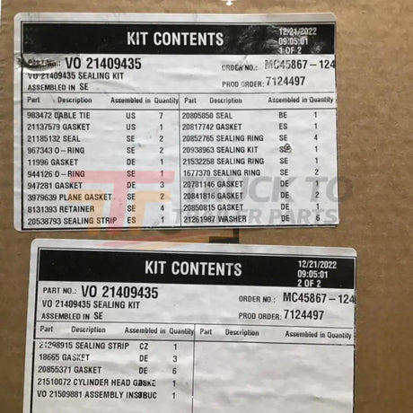 85146683 Genuine Mack Muzzle Loader Overhaul Kit - Truck To Trailer