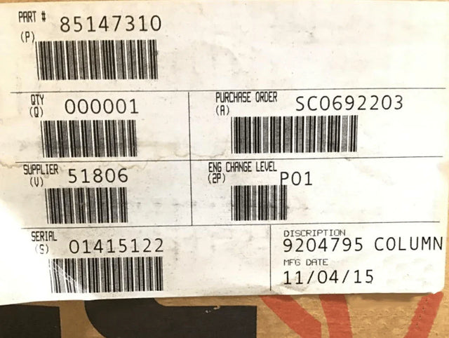 85147310 Genuine Mack Steering Column - Truck To Trailer