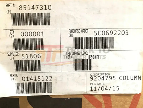 85147310 Genuine Mack Steering Column - Truck To Trailer