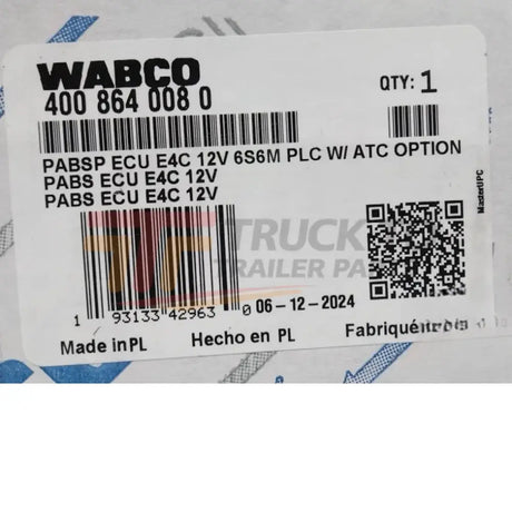 85151370 Genuine Mack Control Unit - Truck To Trailer