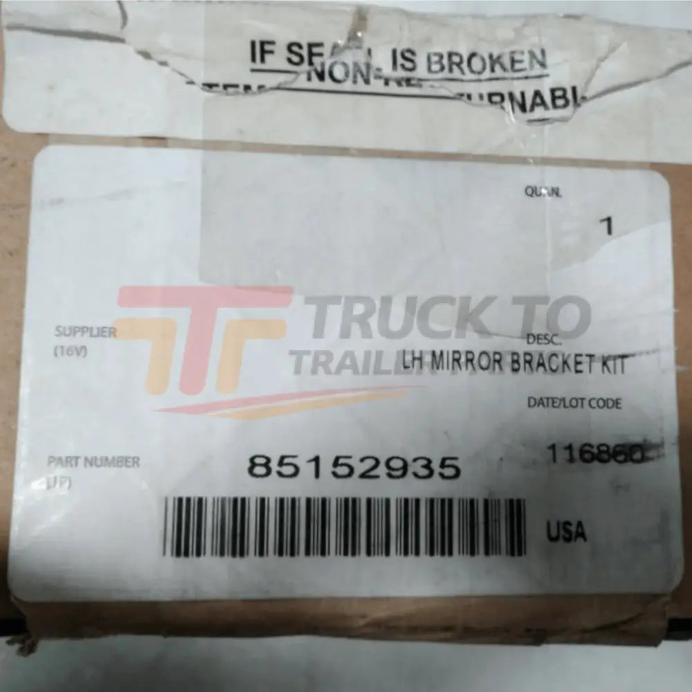 85152935 Genuine Mack Bracket - Truck To Trailer