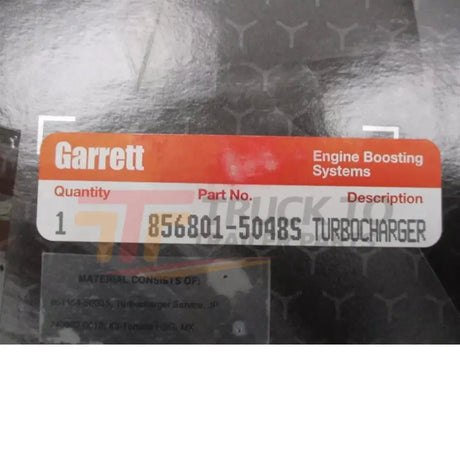 856801-5048S Garrett Turbocharger Assembly Kit GTX3576R GEN 2 0.63 A/R - Truck To Trailer