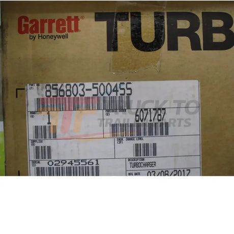 856803-5004S Garrett GTX Turbocharger Kit Gen II RR Dual Ball Bearing - Truck To Trailer