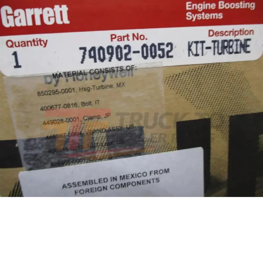 856804-5003S Garrett Turbo GTX Gen II Kit GTX3584RS 1000HP 1.21 A/R - Truck To Trailer