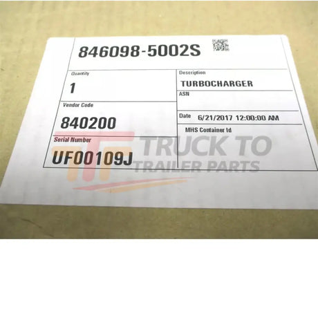 856804-5005S Garrett Turbo Assembly Kit GEN2 GTX3584RS 1.01 A/R - Truck To Trailer